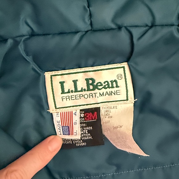 Vintage 90s LL Bean Anorak Aztec Pattern Pullover Parka Southwestern Medium - Picture 9 of 13